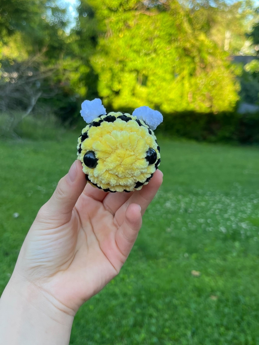 crochet handmade bee plushie
